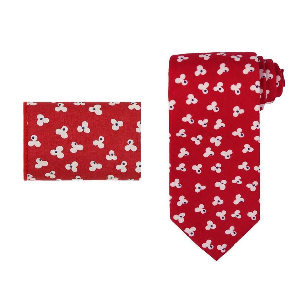 9333 Dark Red,Beige Tie For Party Neck Ties Pocket Squares Set Red Cotton